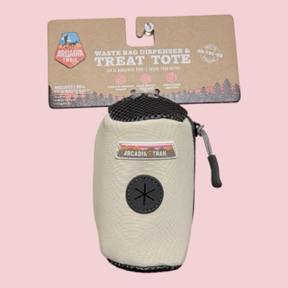 Arcadia Trail 🐾 Waste Bag Dispenser & Treat Tote 🐕 BRAND NEW